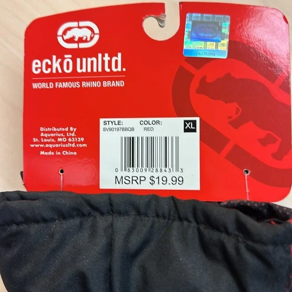 Ecko Winter Skiing/Snowboarding Red Alpaca Lined Gloves XL NWT - Picture 3 of 5